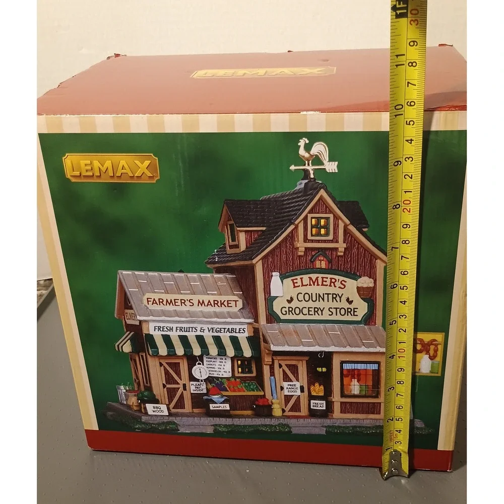 Lemax Elmer's Country Grocery Store Village Collection Brown Good Harvest Rustic